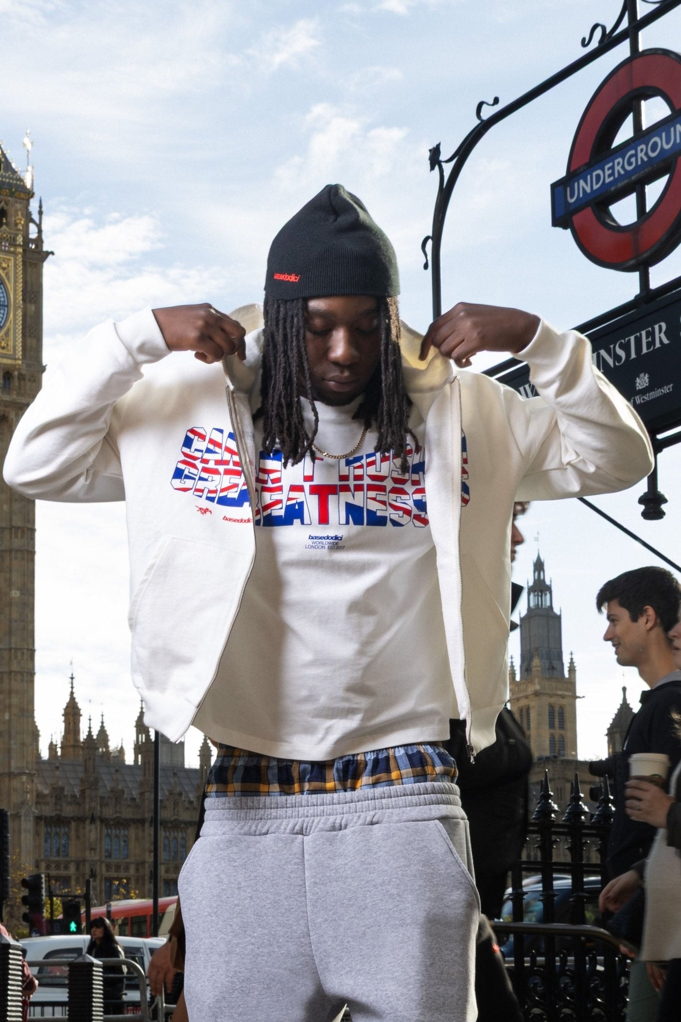 T-Shirt "RUDEBOY LDN" CantRush White - BASEDODICI®