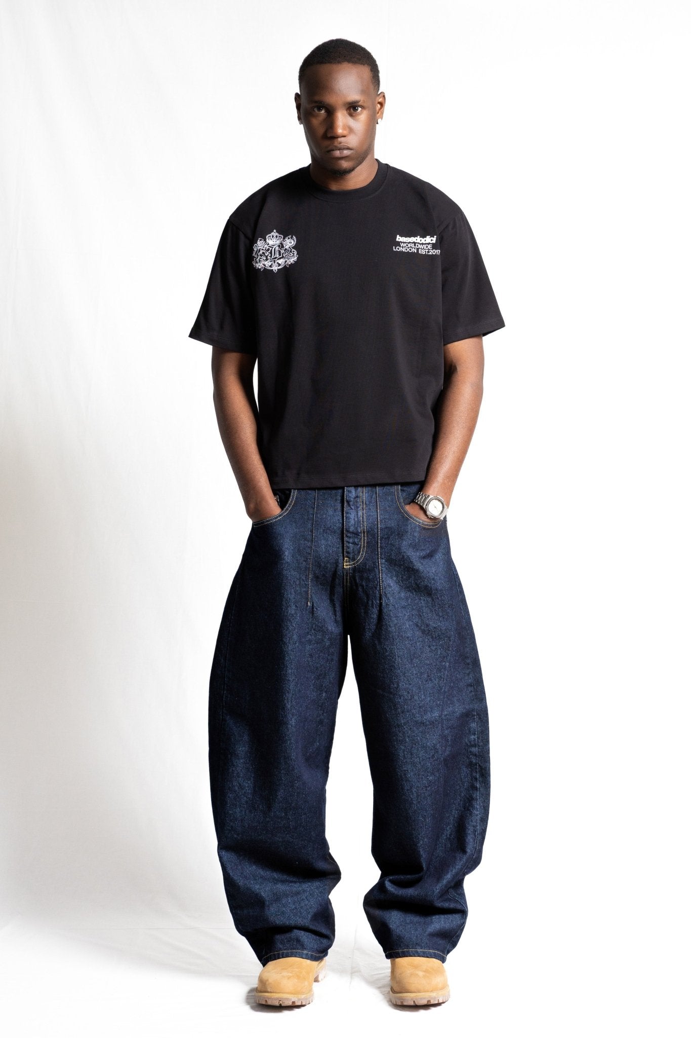 T-Shirt "RUDEBOY LDN" NotBought Black - BASEDODICI®