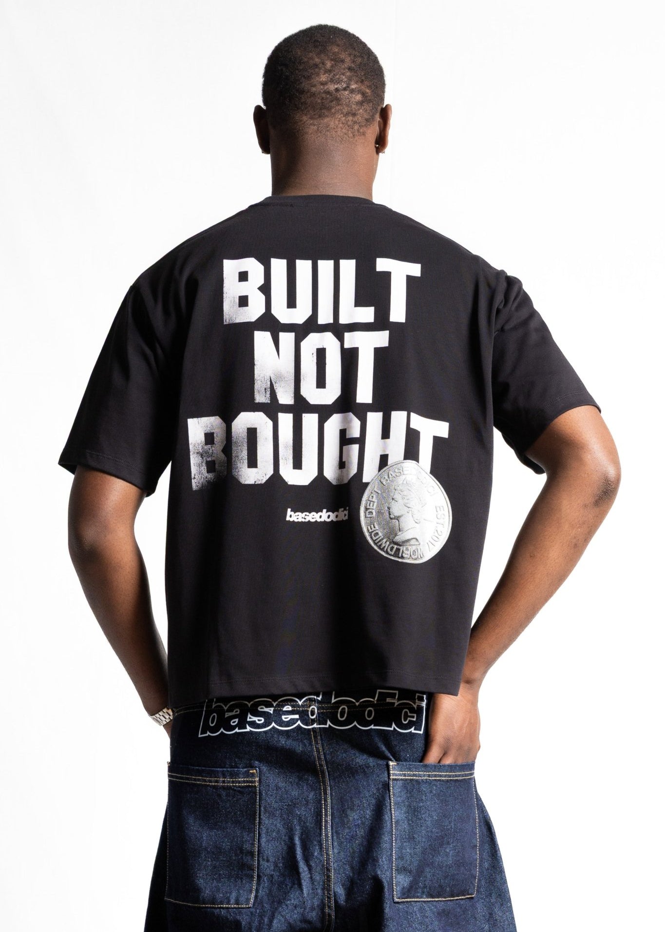 T-Shirt "RUDEBOY LDN" NotBought Black - BASEDODICI®