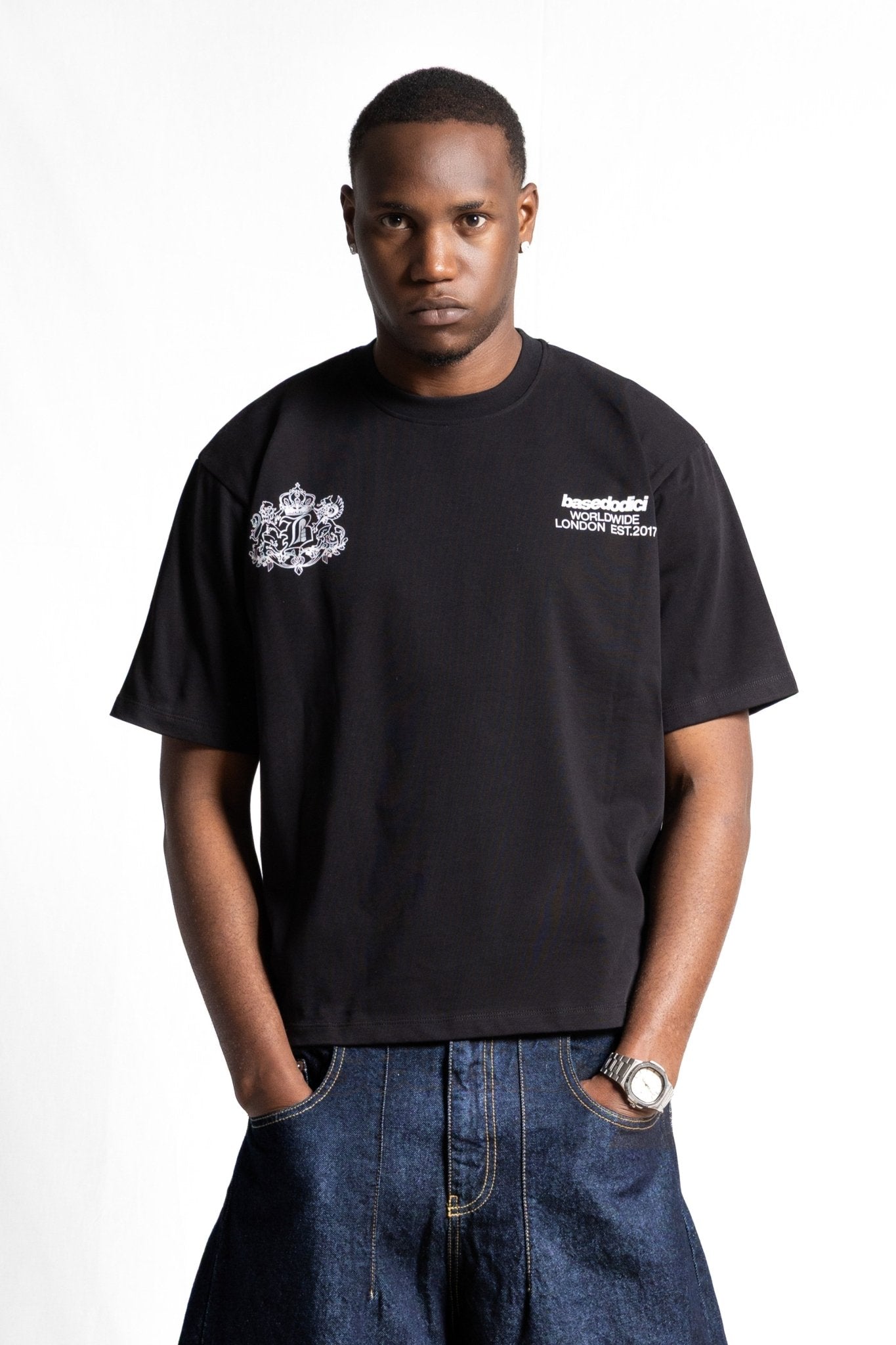 T-Shirt "RUDEBOY LDN" NotBought Black - BASEDODICI®