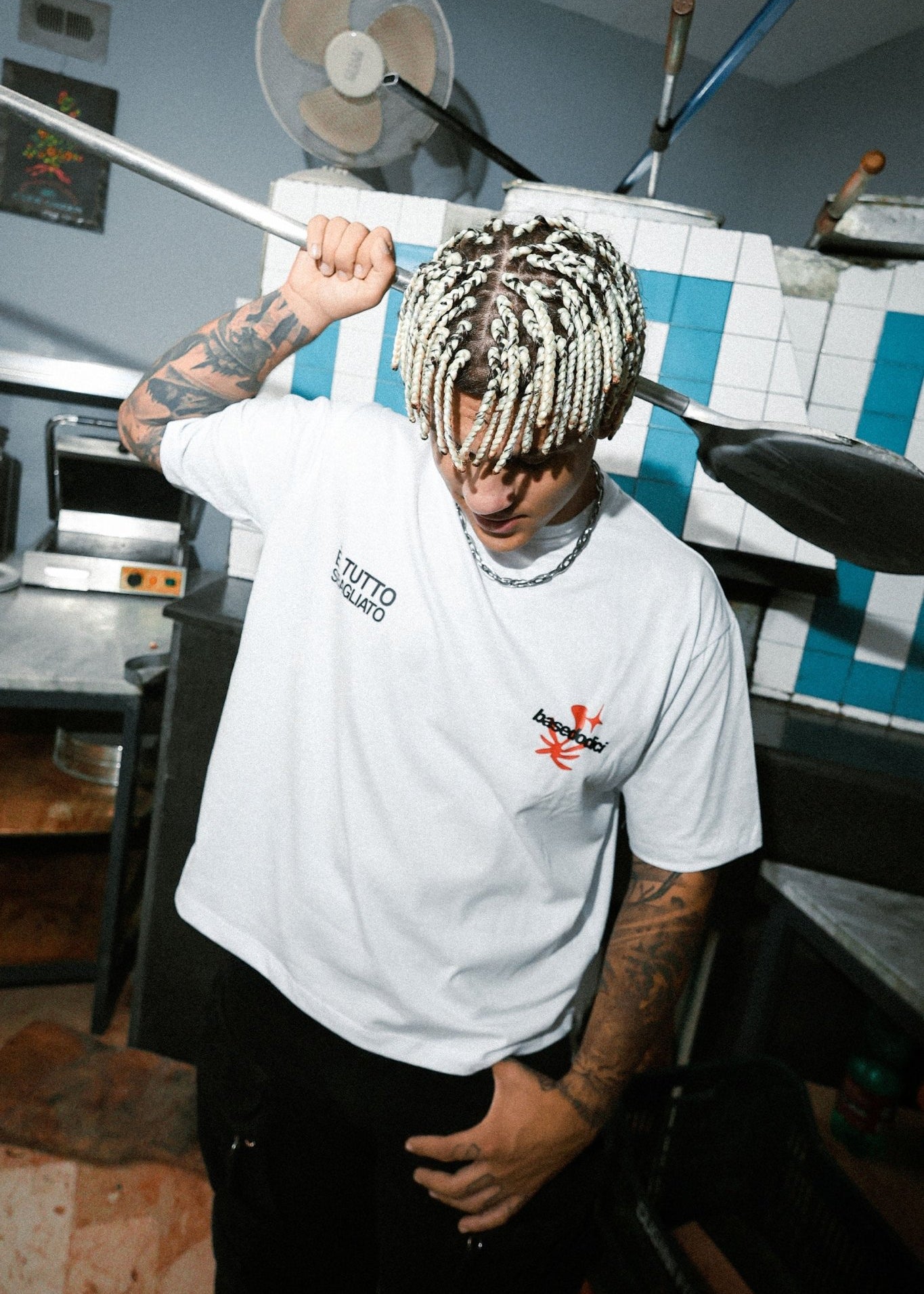 T-Shirt "SAMURAIJAYxBASEDODICI" Merengue White - BASEDODICI®