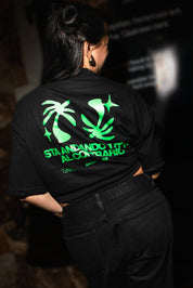 T-Shirt "SAMURAIJAYxBASEDODICI" TuttoSbagliato Black/Green - BASEDODICI®