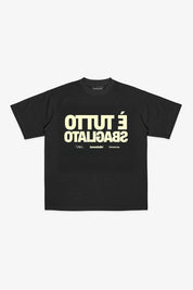 T-Shirt "SAMURAIJAYxBASEDODICI" TuttoSbagliato Black/Lemon - BASEDODICI®