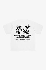 T-Shirt "SAMURAIJAYxBASEDODICI" TuttoSbagliato White - BASEDODICI®