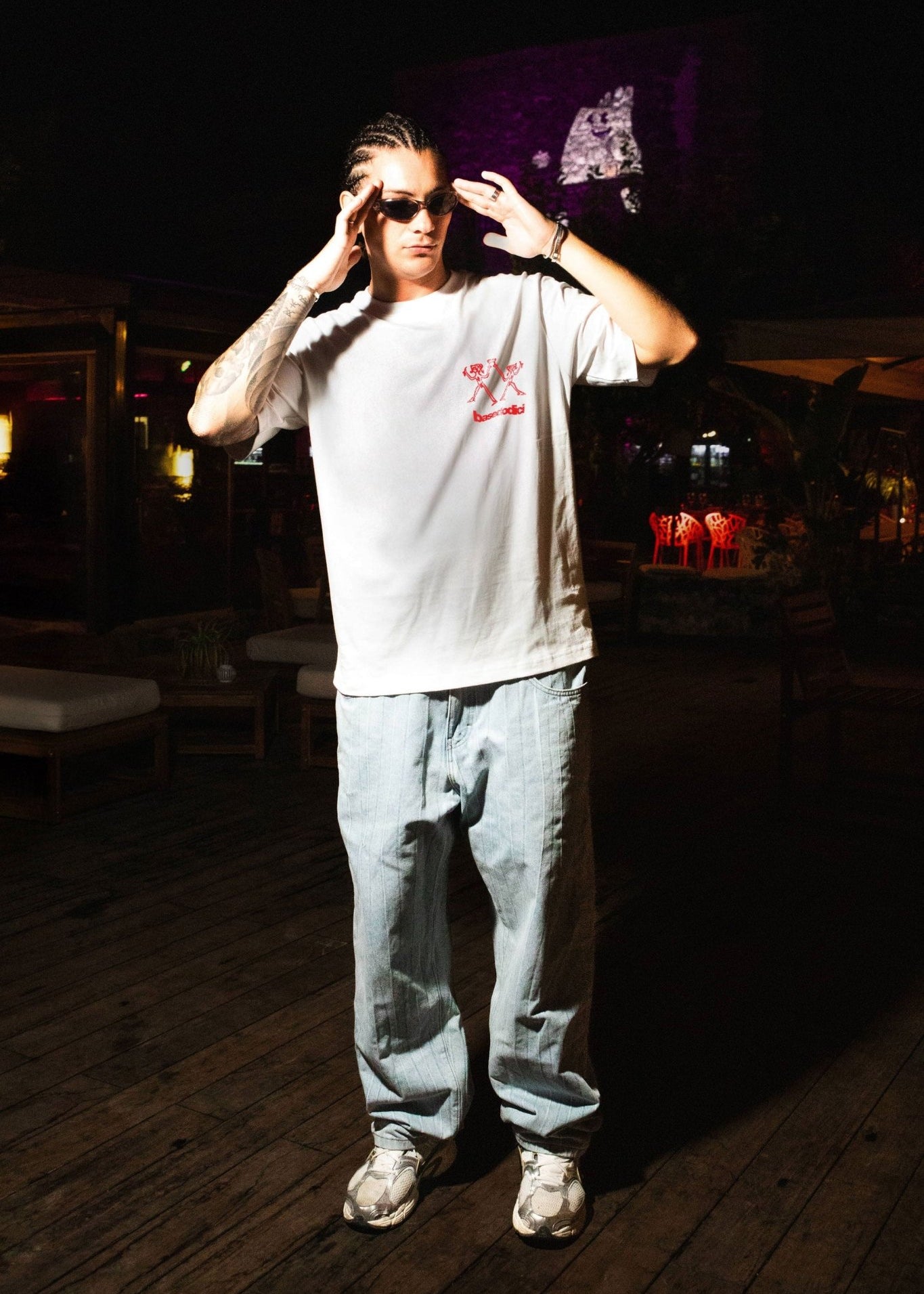 T-Shirt "TAVERNELLExBASEDODICI" Amore White - BASEDODICI®