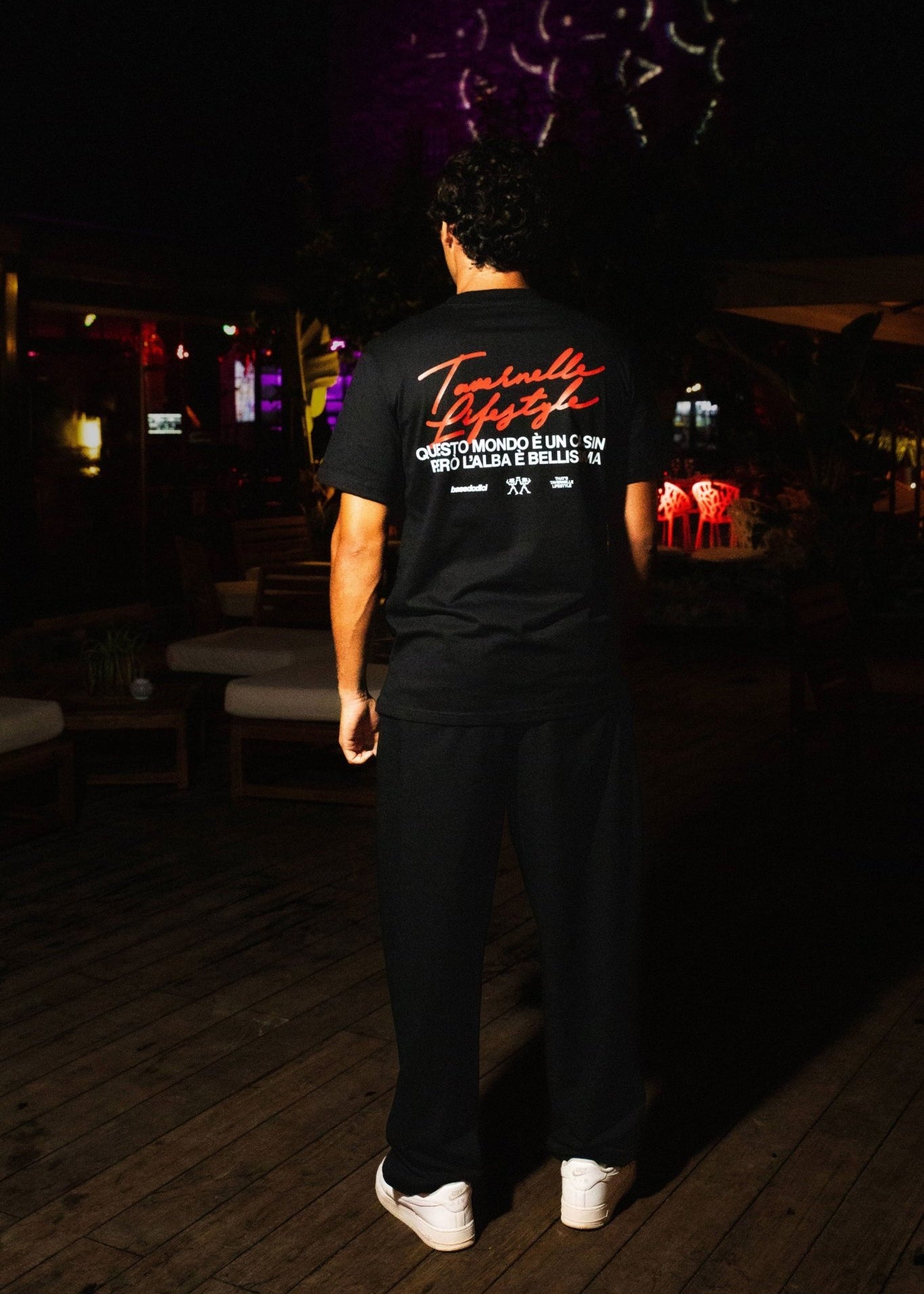 T-Shirt "TAVERNELLExBASEDODICI" Lifestyle Black - BASEDODICI®