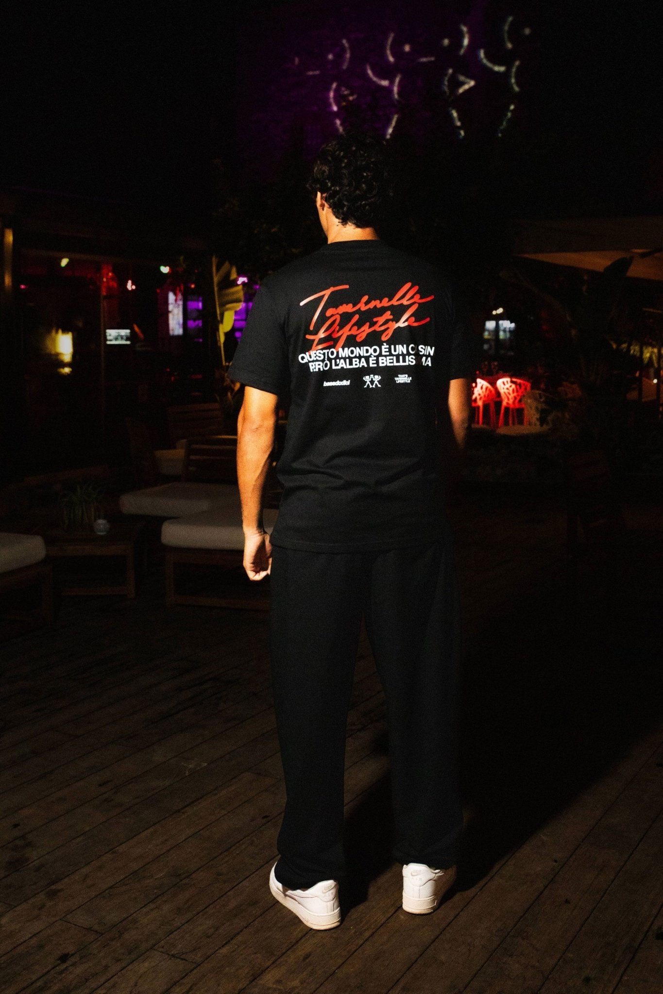 T-Shirt "TAVERNELLExBASEDODICI" Lifestyle Black - BASEDODICI®