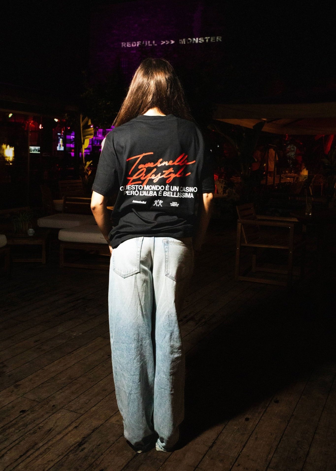 T-Shirt "TAVERNELLExBASEDODICI" Lifestyle Black - BASEDODICI®