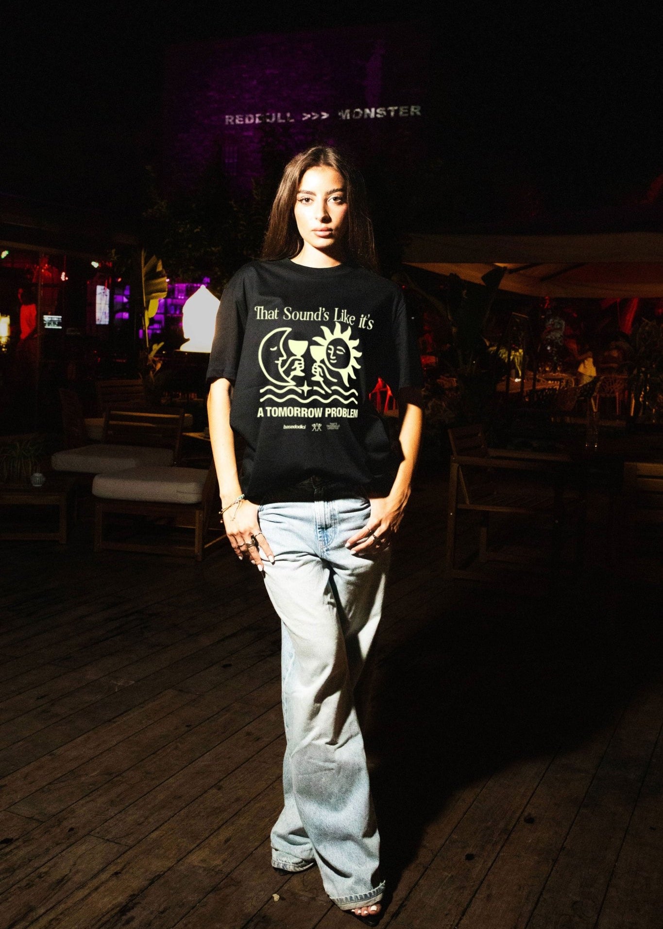 T-Shirt "TAVERNELLExBASEDODICI" Tomorrow Black - BASEDODICI®