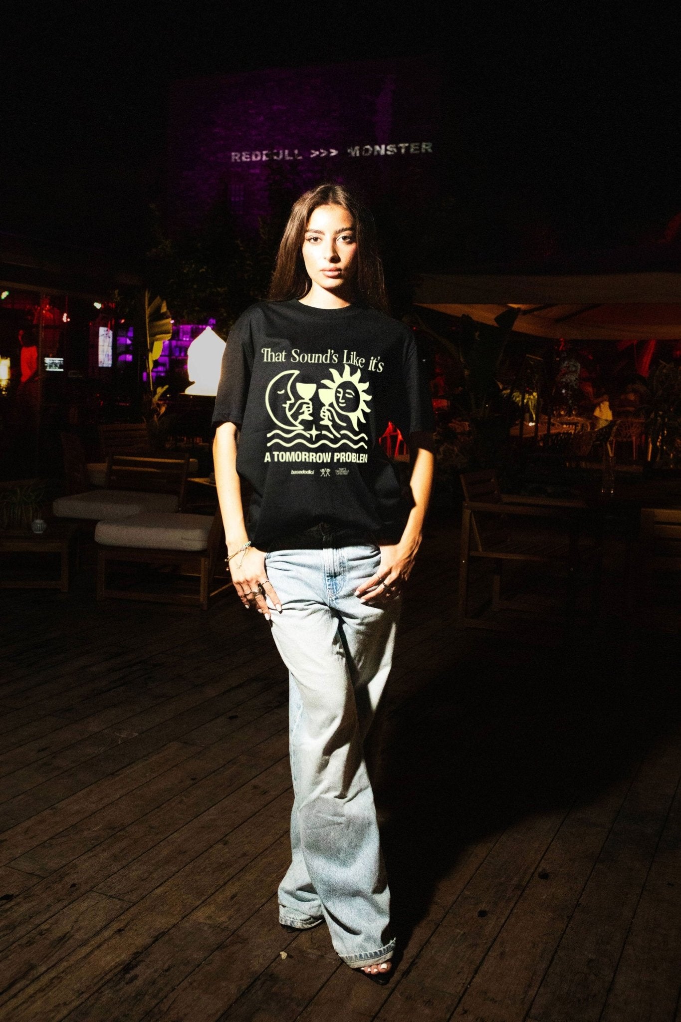T-Shirt "TAVERNELLExBASEDODICI" Tomorrow Black - BASEDODICI®
