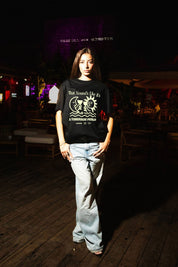 T-Shirt "TAVERNELLExBASEDODICI" Tomorrow Black - BASEDODICI®