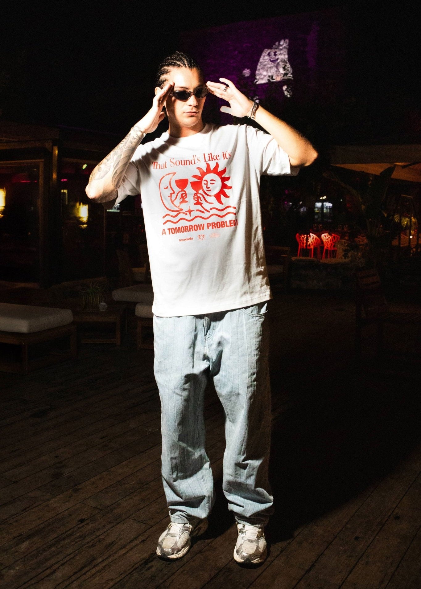 T-Shirt "TAVERNELLExBASEDODICI" Tomorrow White - BASEDODICI®
