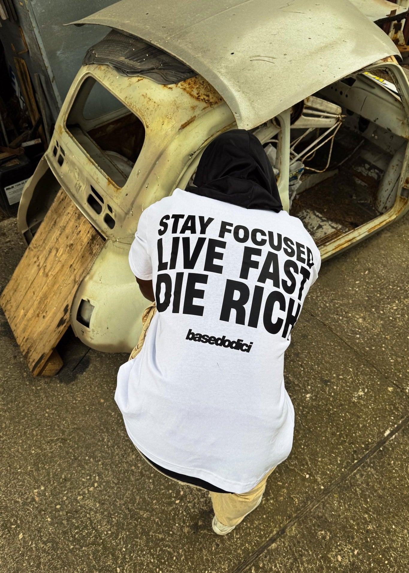 T-Shirt “THECRUISE” StayFocused White - BASEDODICI®