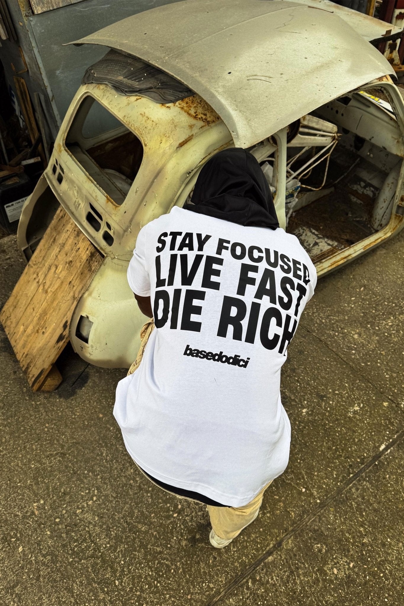 T-Shirt “THECRUISE” StayFocused White - BASEDODICI®