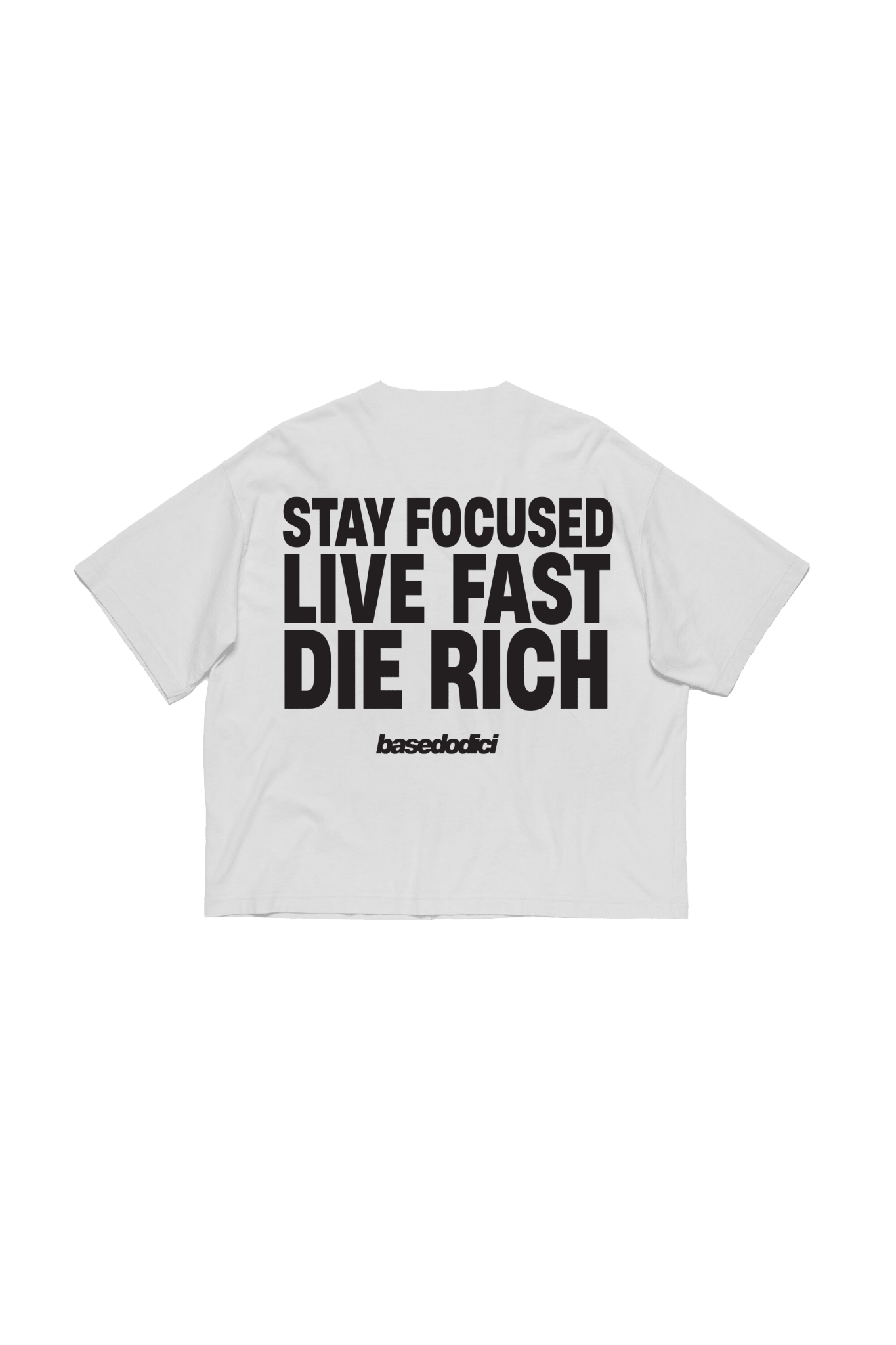 T-Shirt “THECRUISE” StayFocused White - BASEDODICI®