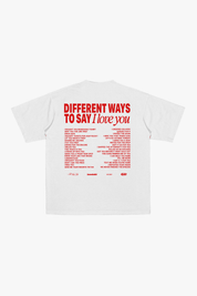 T-Shirt "VALENTINE" iLoveYou White - BASEDODICI®