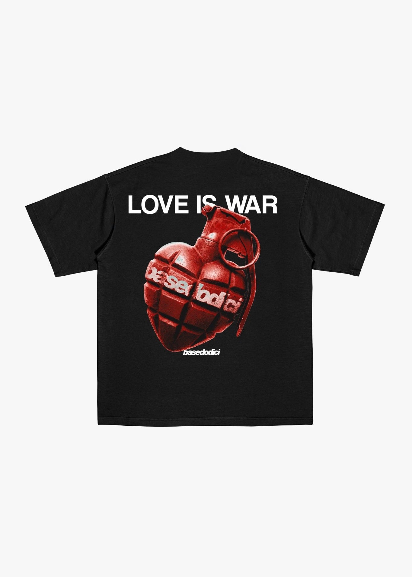 T-Shirt "VALENTINE" LoveIsWar Black - BASEDODICI®