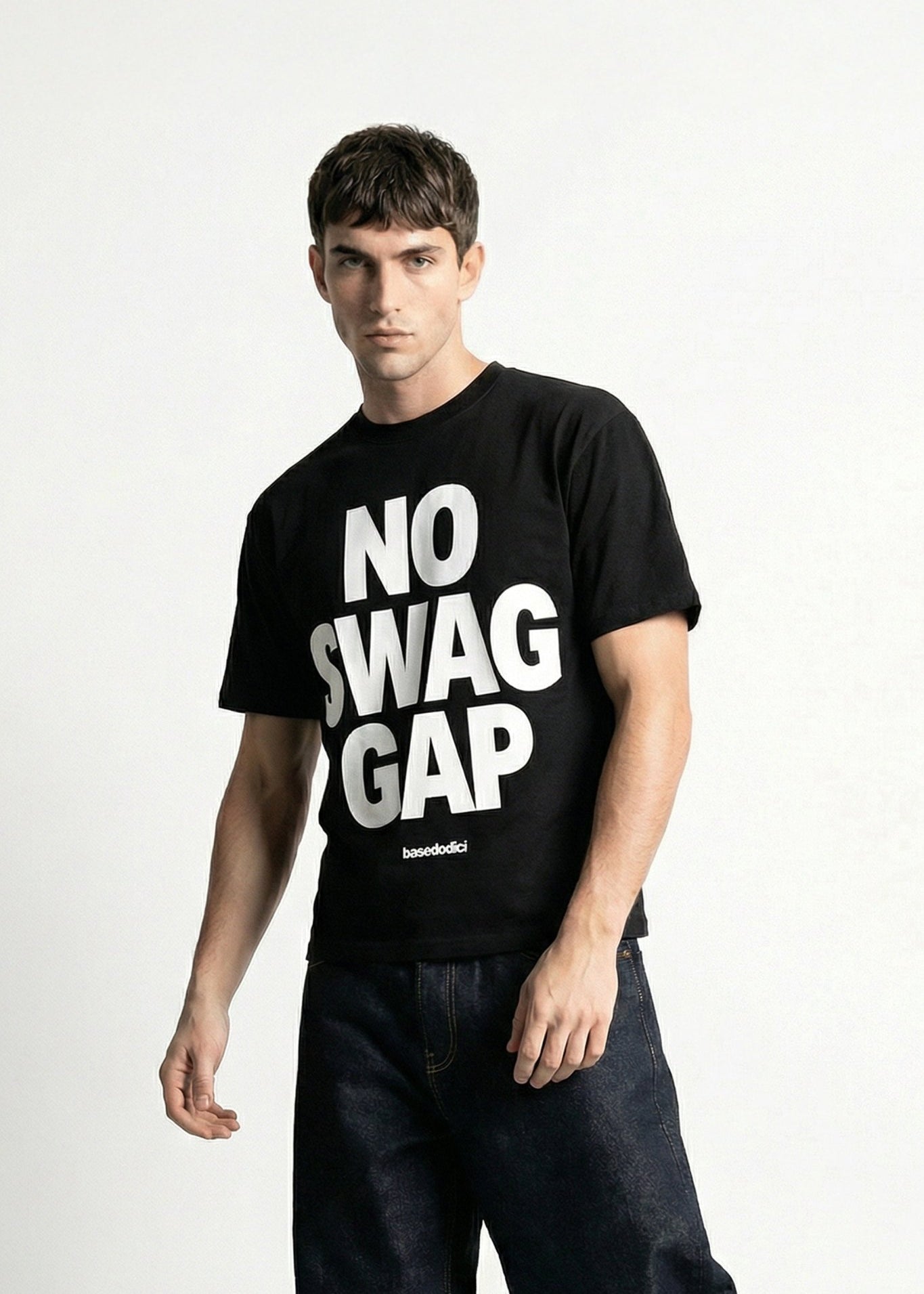 T-Shirt "VALENTINE" NoSwagGap Black - BASEDODICI®