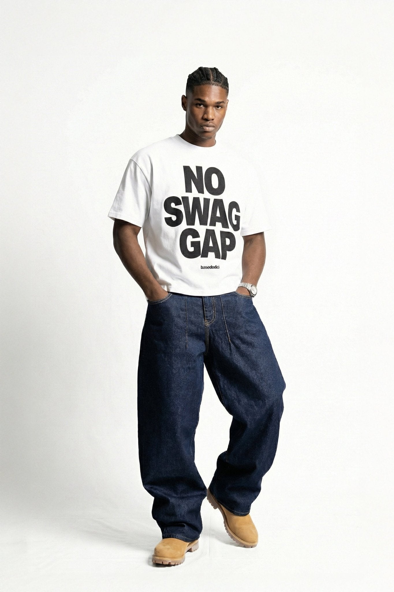 T-Shirt "VALENTINE" NoSwagGap White - BASEDODICI®