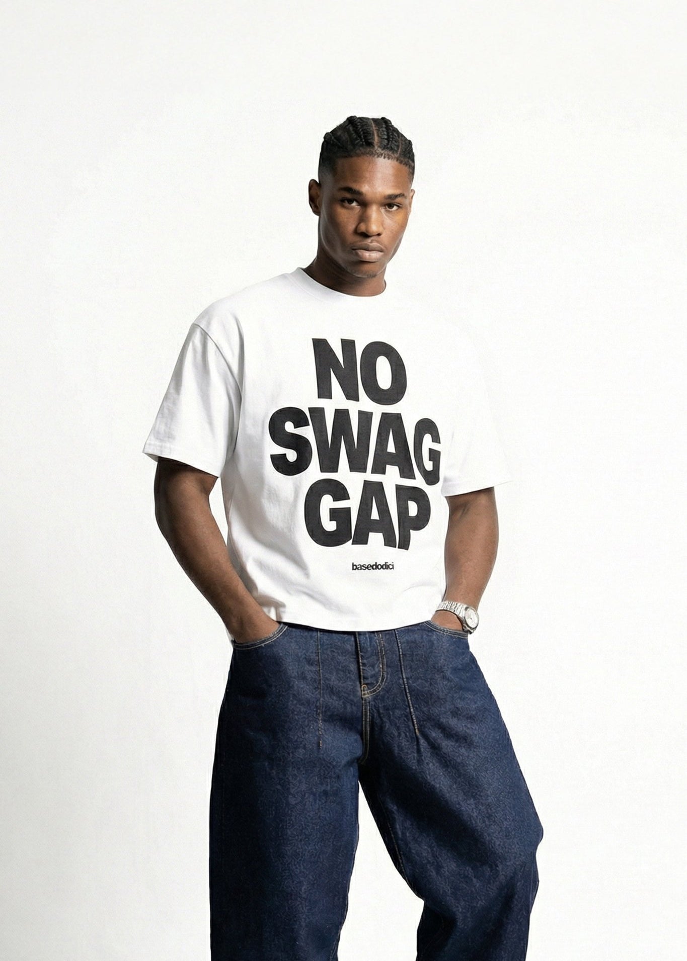 T-Shirt "VALENTINE" NoSwagGap White - BASEDODICI®