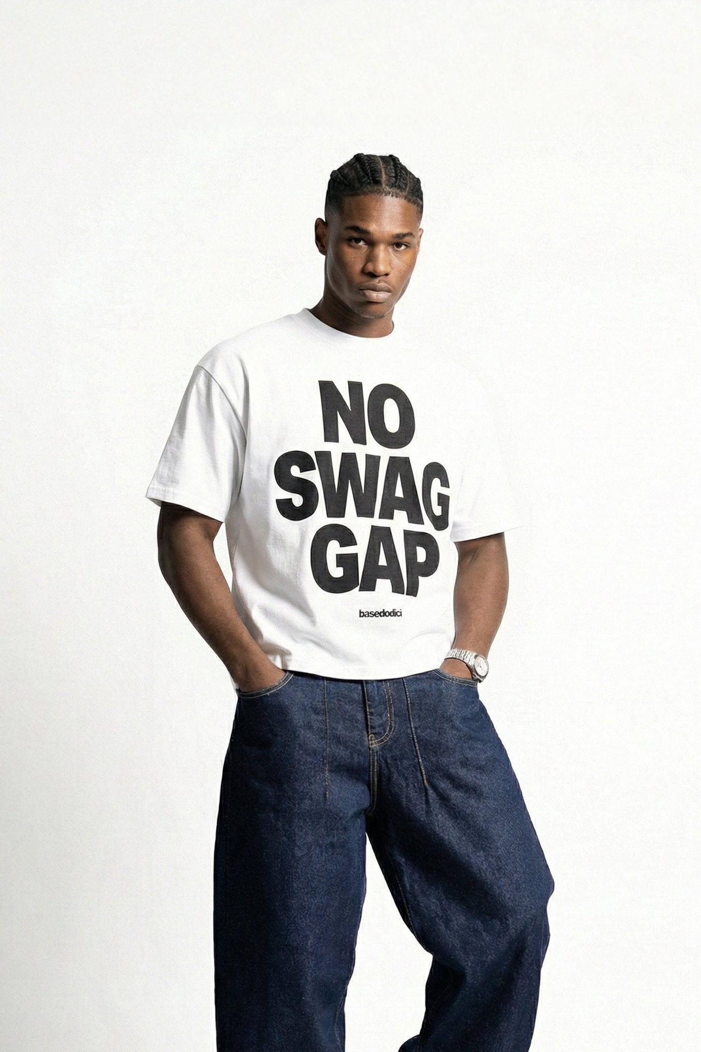 T-Shirt "VALENTINE" NoSwagGap White - BASEDODICI®