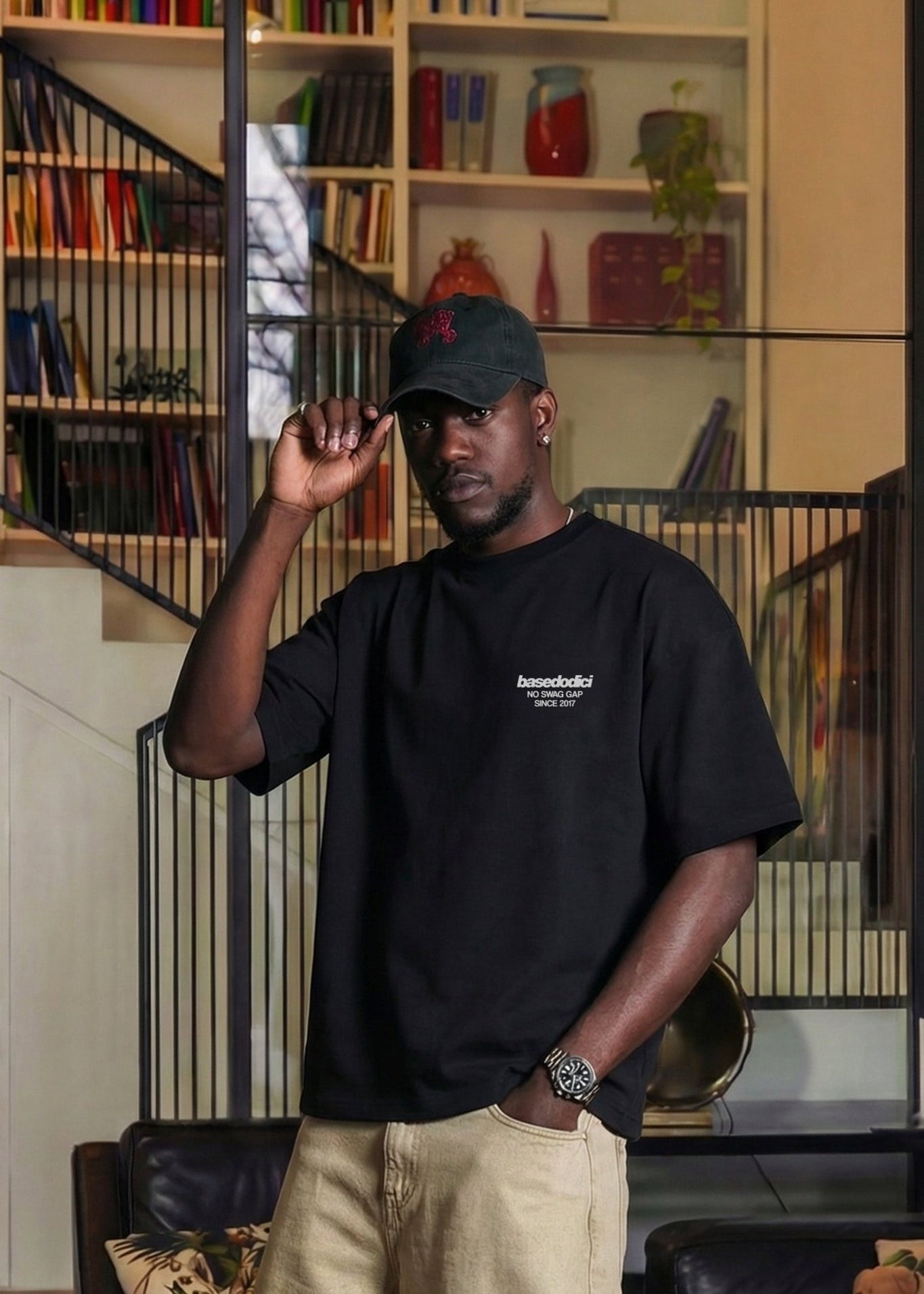 T-Shirt "VALENTINE" Rocky Black - BASEDODICI®