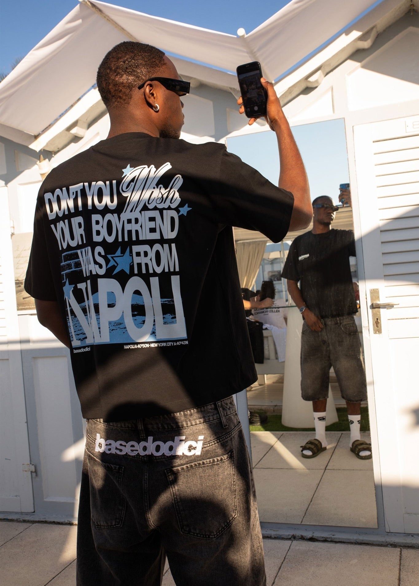 T-Shirt “WISHYOUR” Boyfriend Black - BASEDODICI®