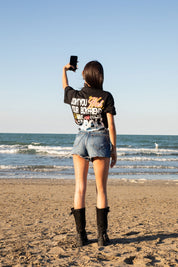 T-Shirt “WISHYOUR” Boyfriend Black/Multi - BASEDODICI®