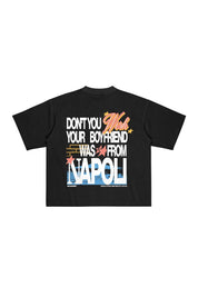 T-Shirt “WISHYOUR” Boyfriend Black/Multi - BASEDODICI®