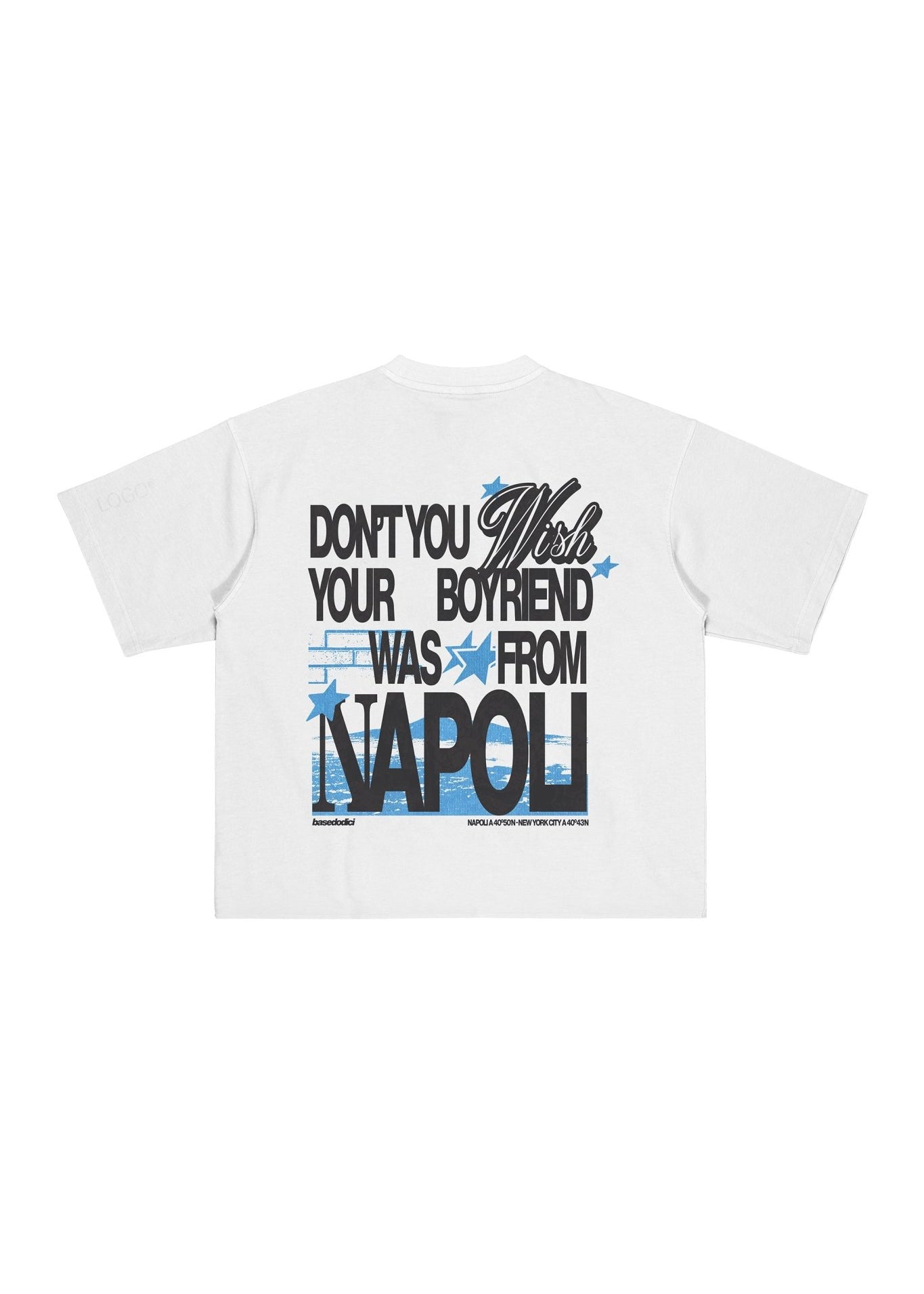 T-Shirt “WISHYOUR” Boyfriend White - BASEDODICI®