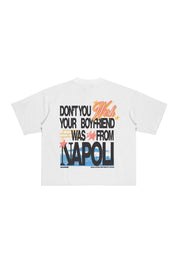 T-Shirt “WISHYOUR” Boyfriend White/Multi - BASEDODICI®