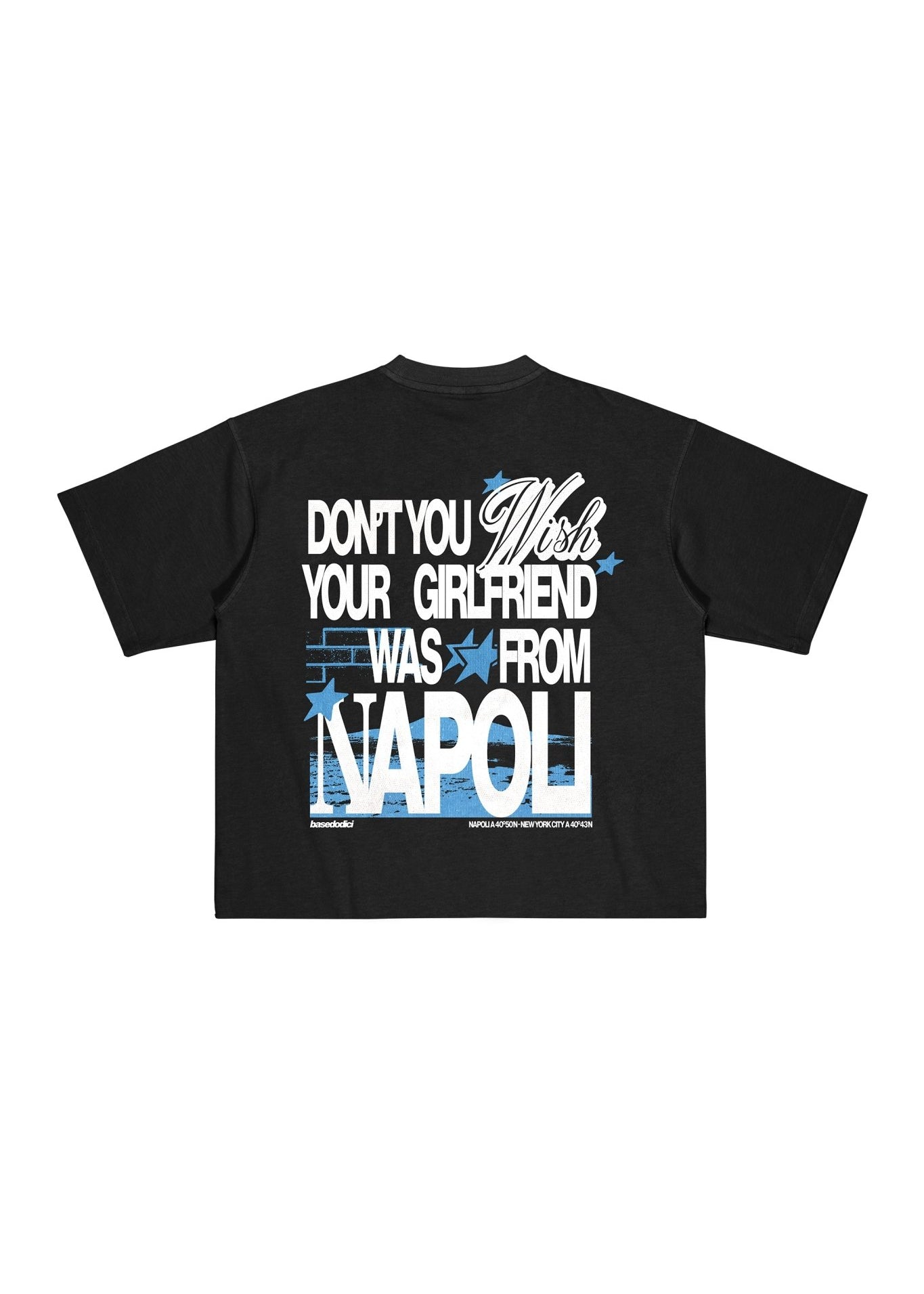 T-Shirt “WISHYOUR” Girlfriend Black - BASEDODICI®