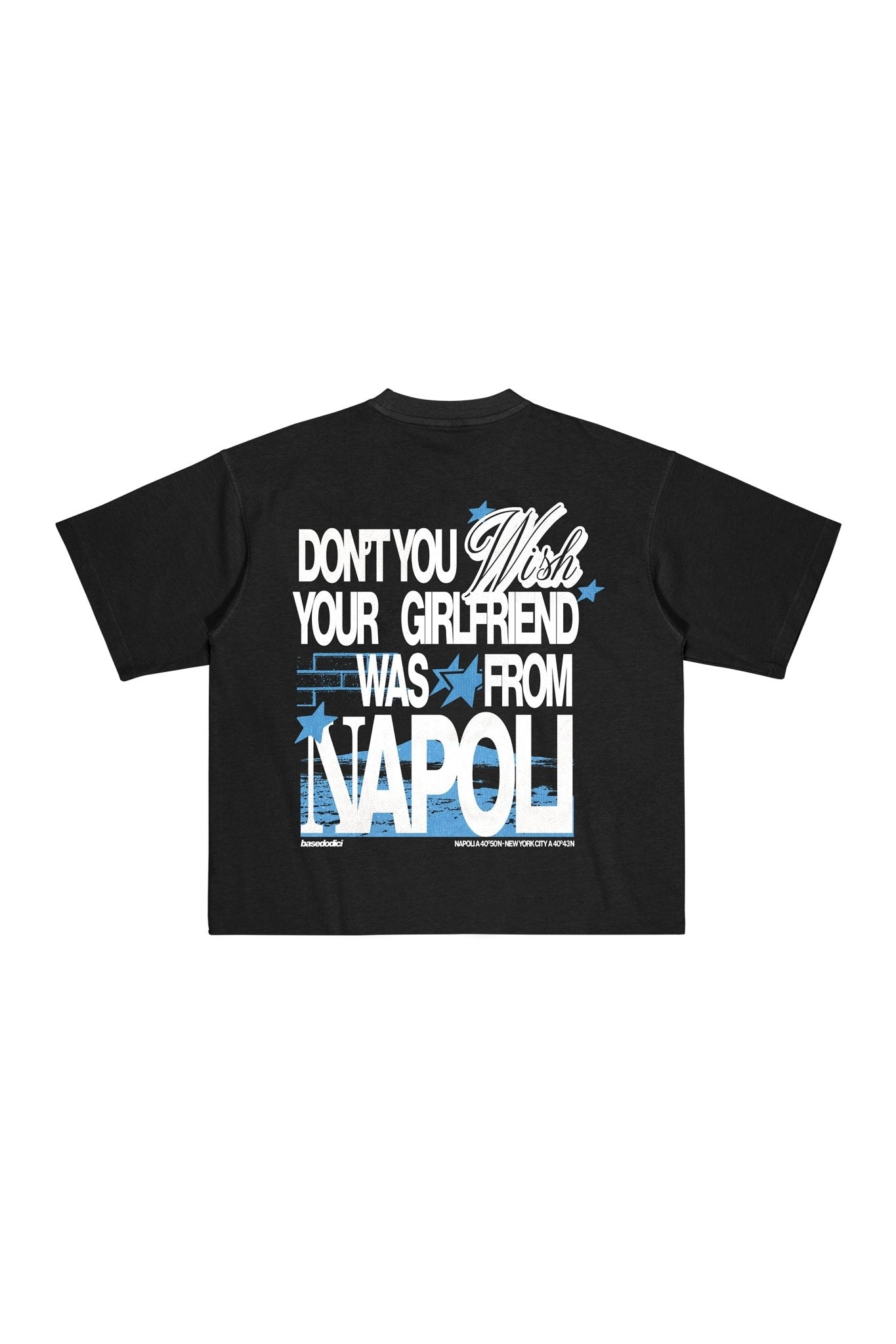 T-Shirt “WISHYOUR” Girlfriend Black - BASEDODICI®
