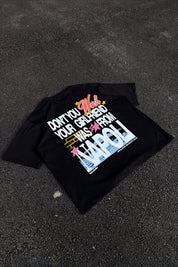 T-Shirt “WISHYOUR” Girlfriend Black/Multi - BASEDODICI®