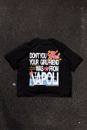T-Shirt “WISHYOUR” Girlfriend Black/Multi - BASEDODICI®