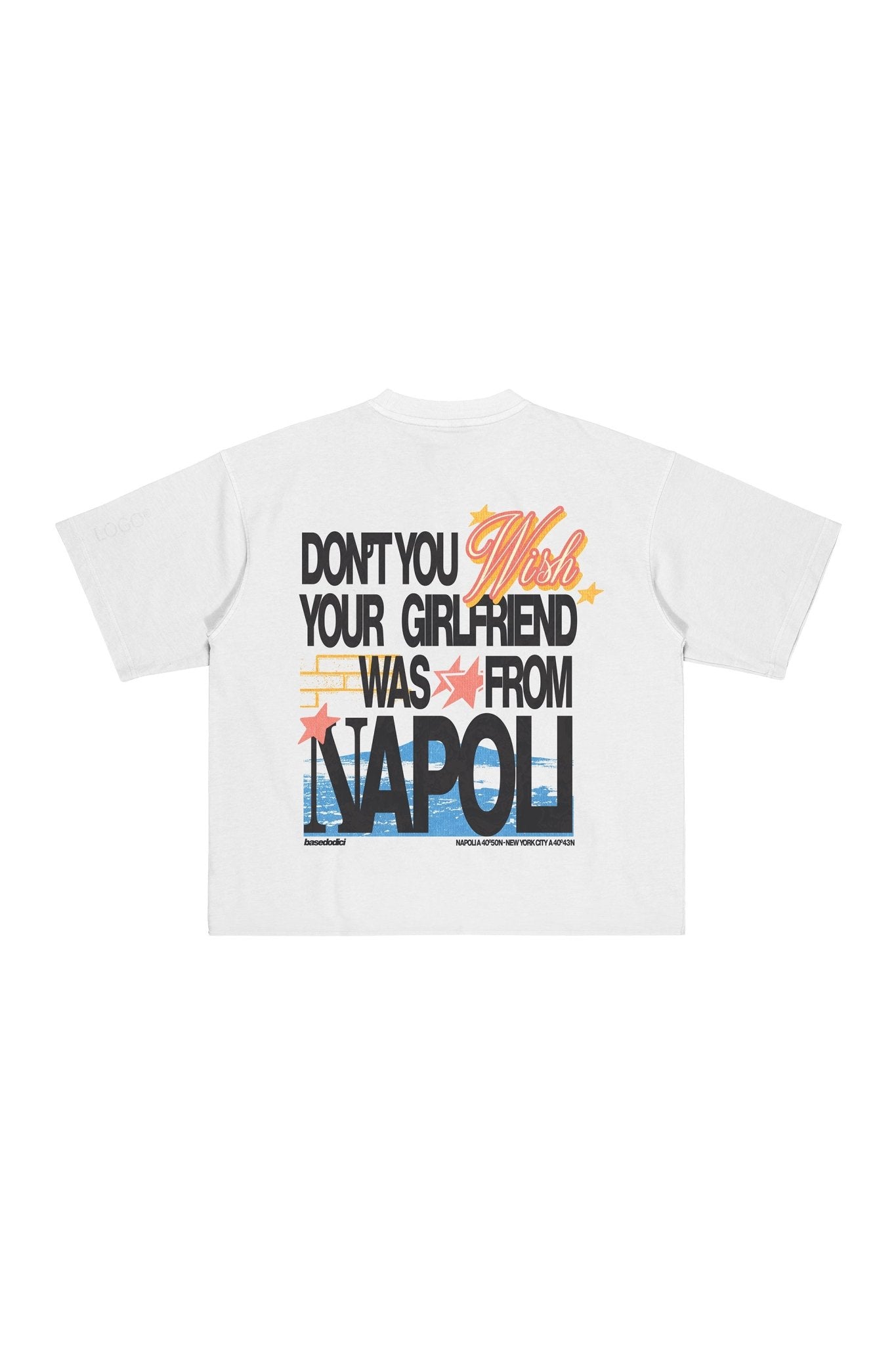 T-Shirt “WISHYOUR” Girlfriend White/Multi - BASEDODICI®