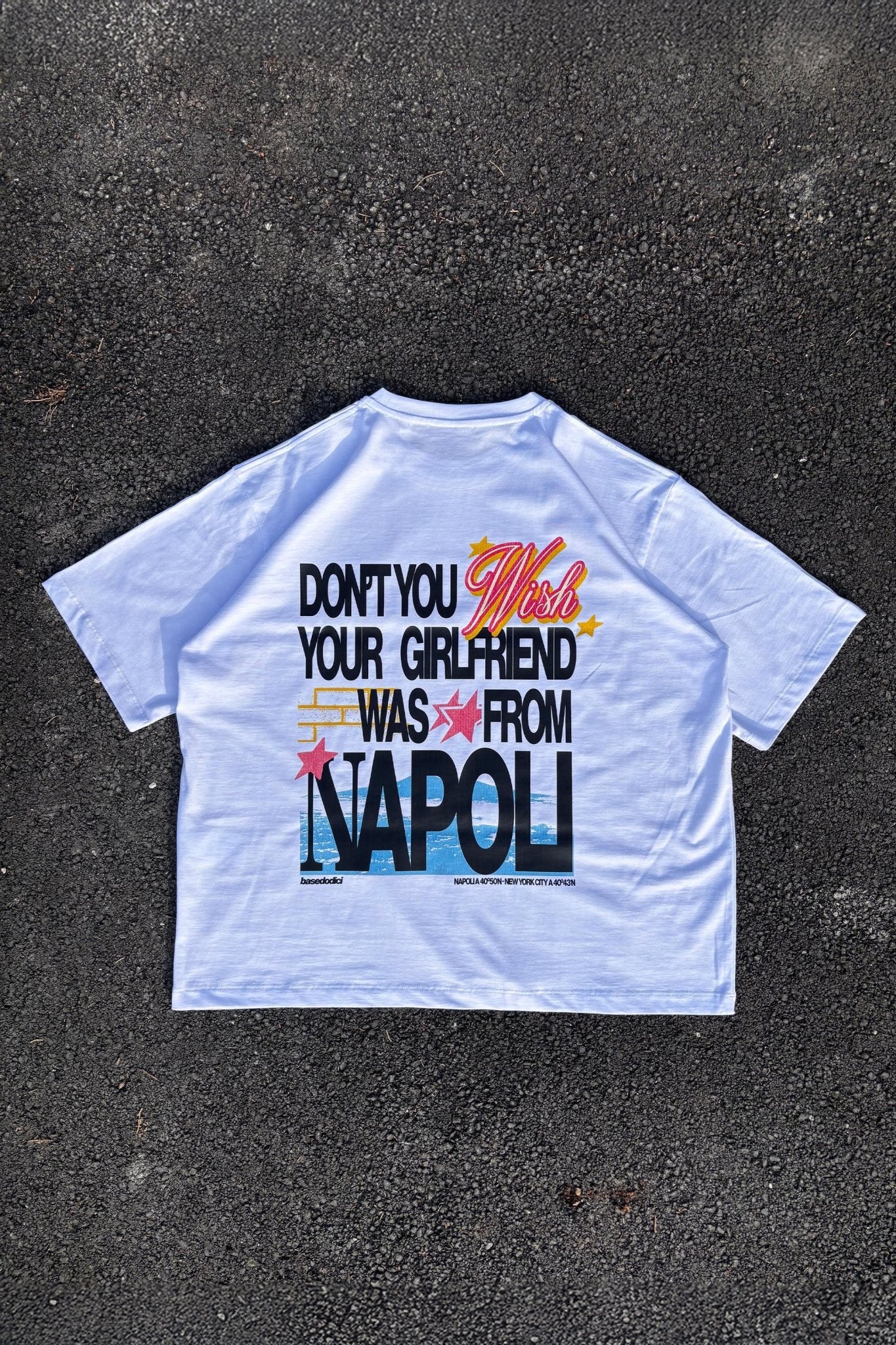 T-Shirt “WISHYOUR” Girlfriend White/Multi - BASEDODICI®