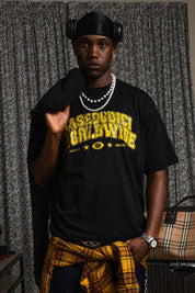 T-Shirt "WORLD TOUR" B12 Worldwide Black - BASEDODICI®
