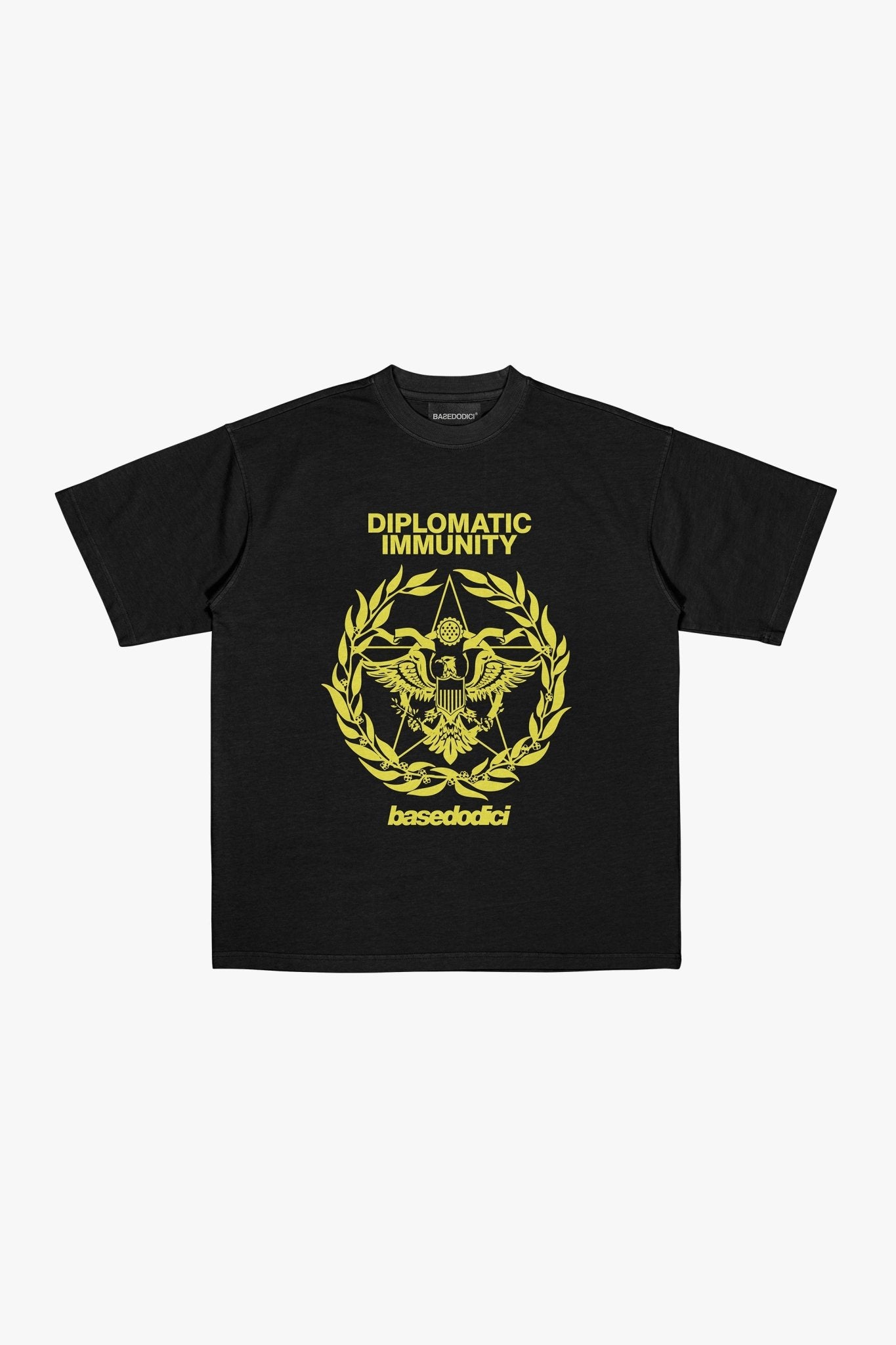 T-Shirt "WORLD TOUR" Diplomatic Immunity Black - BASEDODICI®