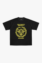 T-Shirt "WORLD TOUR" Diplomatic Immunity Black - BASEDODICI®