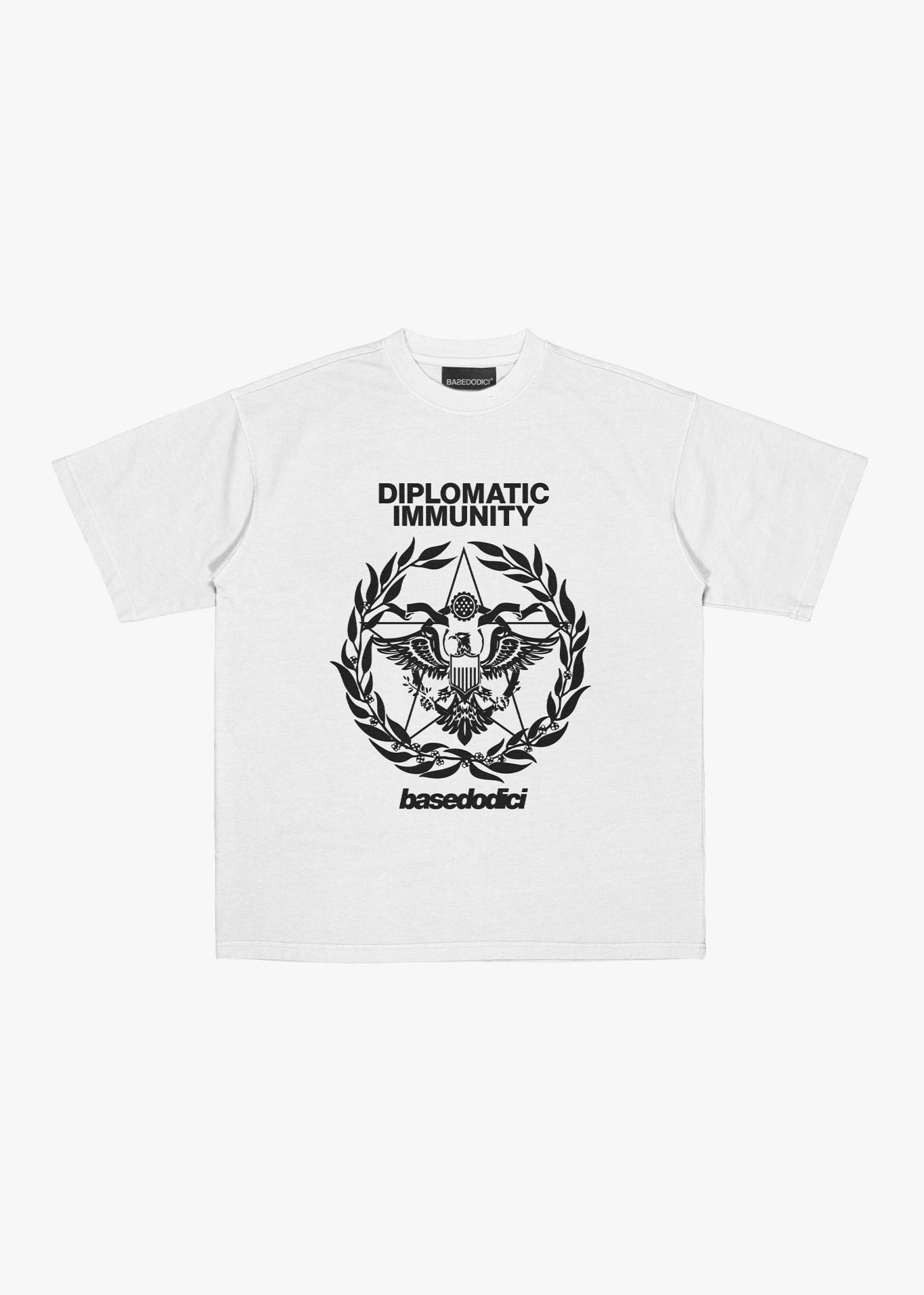 T-Shirt "WORLD TOUR" Diplomatic Immunity White - BASEDODICI®