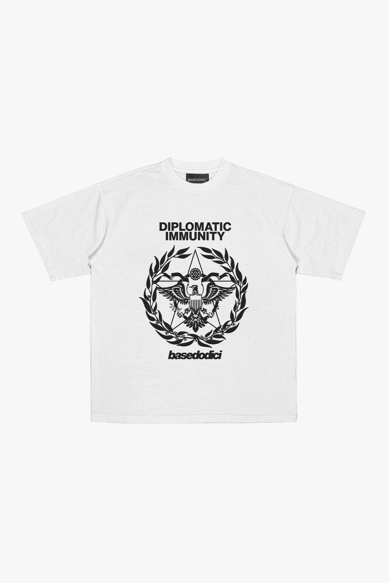 T-Shirt "WORLD TOUR" Diplomatic Immunity White - BASEDODICI®