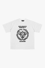 T-Shirt "WORLD TOUR" Diplomatic Immunity White - BASEDODICI®