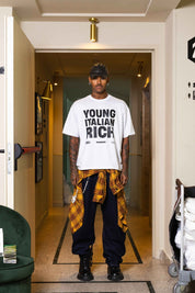 T-Shirt "WORLD TOUR" Italian Rich White - BASEDODICI®
