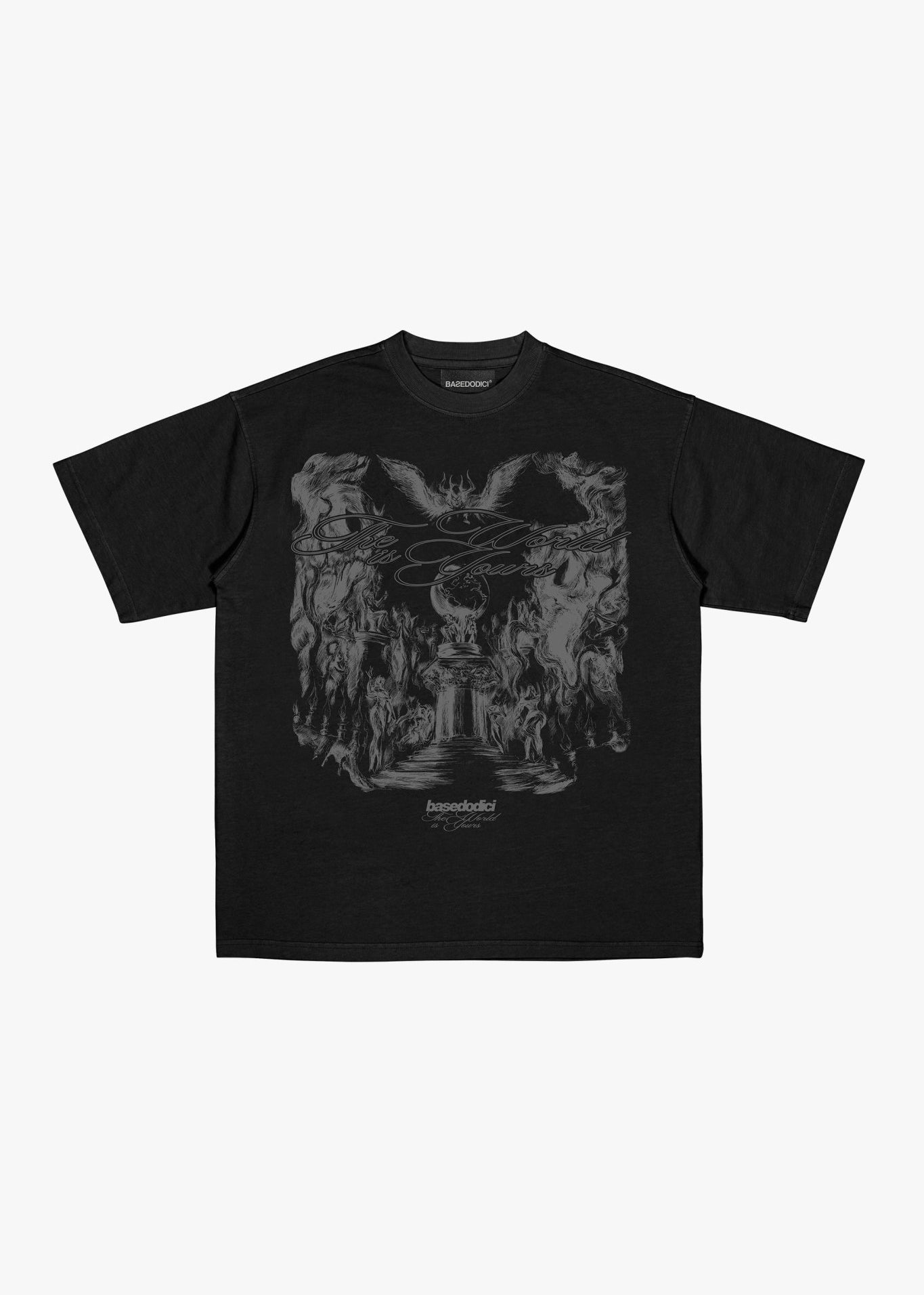 T-Shirt "WORLD TOUR" Scarface Black - BASEDODICI®