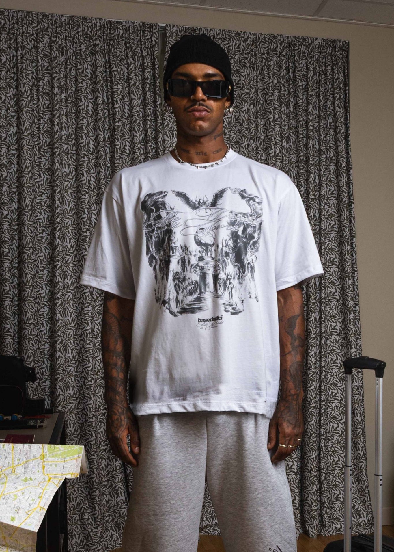 T-Shirt "WORLD TOUR" Scarface White - BASEDODICI®