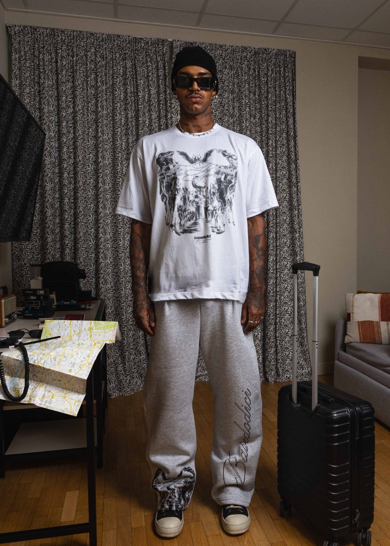 T-Shirt "WORLD TOUR" Scarface White - BASEDODICI®