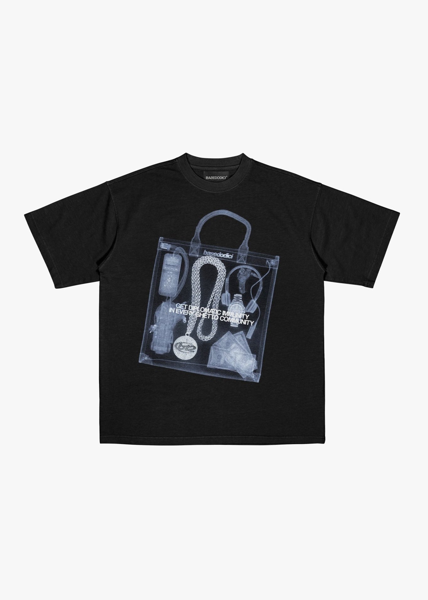 T-Shirt "WORLD TOUR" X - RAY Black - BASEDODICI®