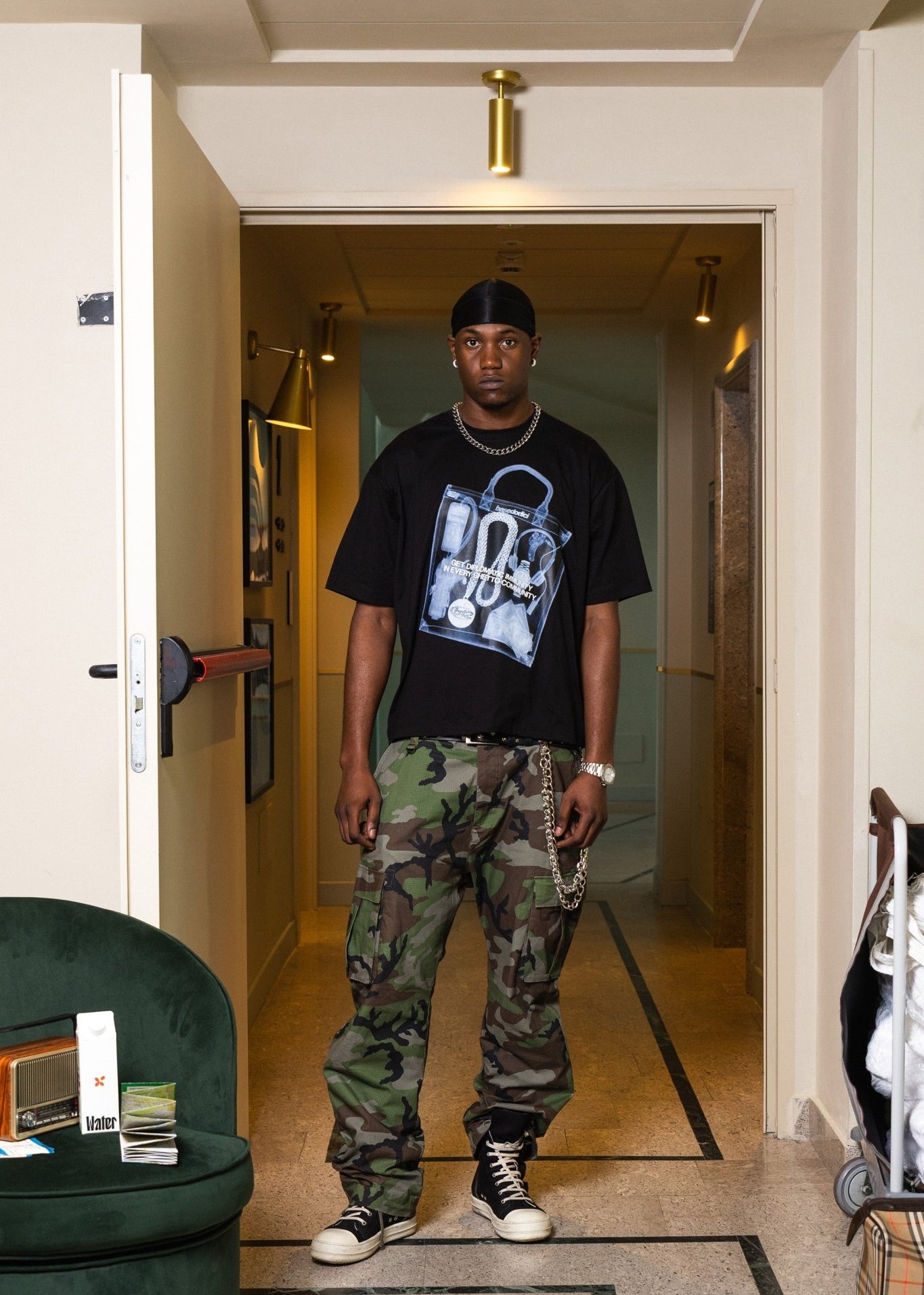 T-Shirt "WORLD TOUR" X - RAY Black - BASEDODICI®