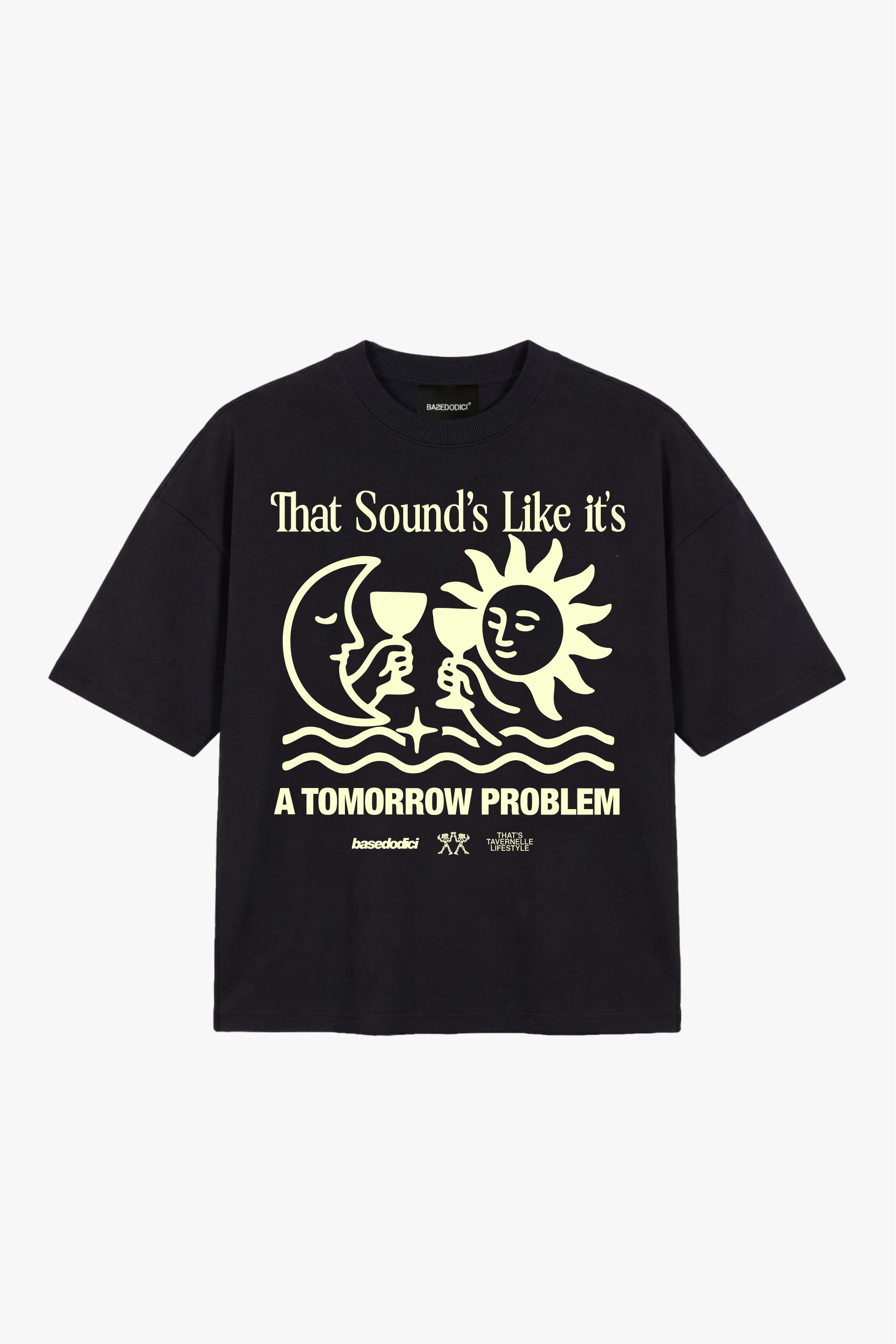 T-Shirt "TAVERNELLExBASEDODICI" Tomorrow Black